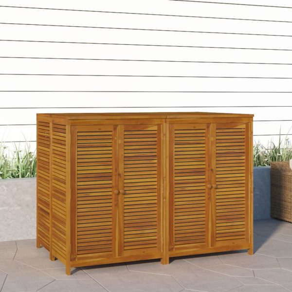 Contenitore Da Giardino 140x87x104 Cm Legno Massello Di Acacia - Image 4