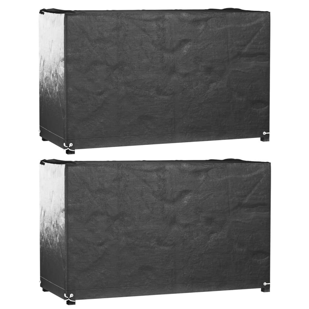 Copri Mobili Giardino 2pz 8 Occhielli 170x94x70 Cm Rettangolare