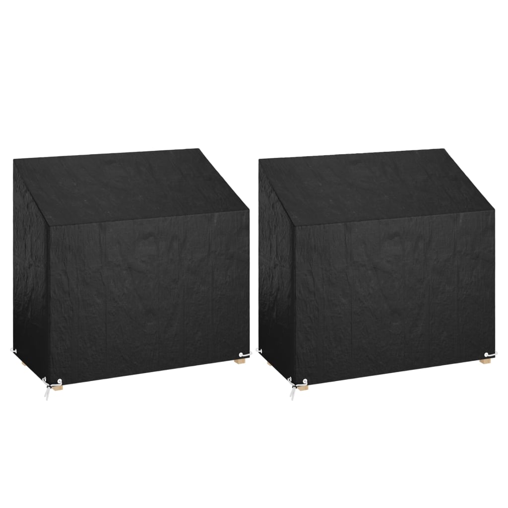 Copri Panche Giardino 2pz 8occhielli 130x70x70/88cm Polietilene