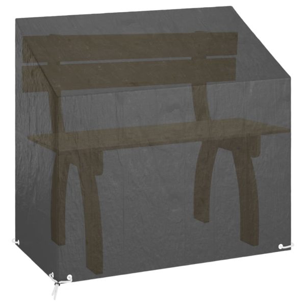 Copri Panche Giardino 2pz 8occhielli 130x70x70/88cm Polietilene - Image 5