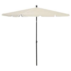 Ombrellone Da Giardino Con Palo 210x140 Cm Sabbia
