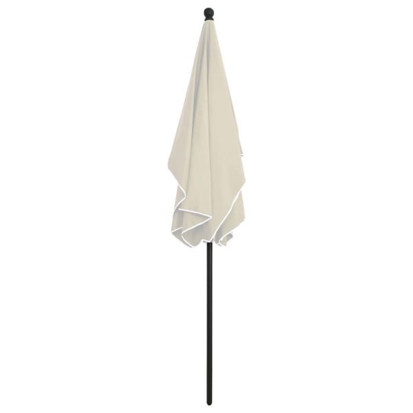 Ombrellone Da Giardino Con Palo 210x140 Cm Sabbia - Image 4