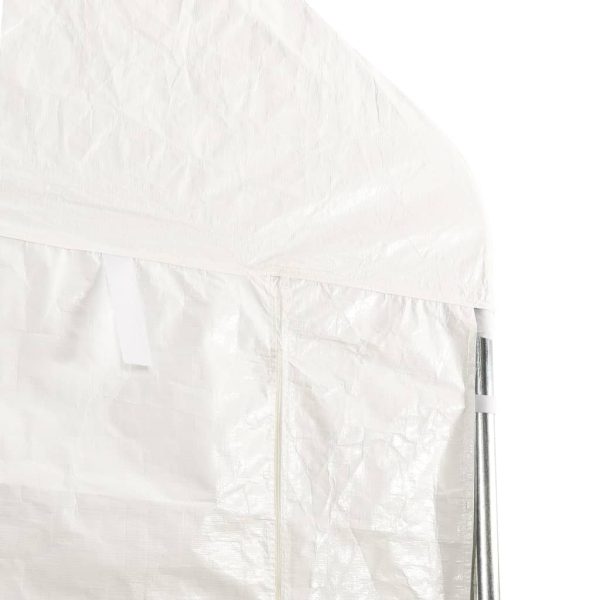Gazebo Con Tetto Bianco 13,38x4,08x3,22 M In Polietilene - Image 5
