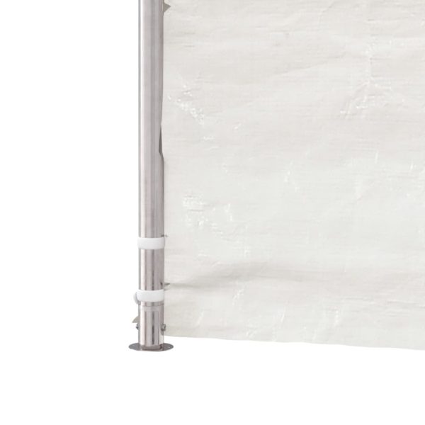 Gazebo Con Tetto Bianco 13,38x4,08x3,22 M In Polietilene - Image 6