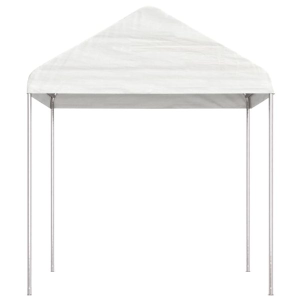 Gazebo Con Tetto Bianco 15,61x2,28x2,69 M In Polietilene - Image 3