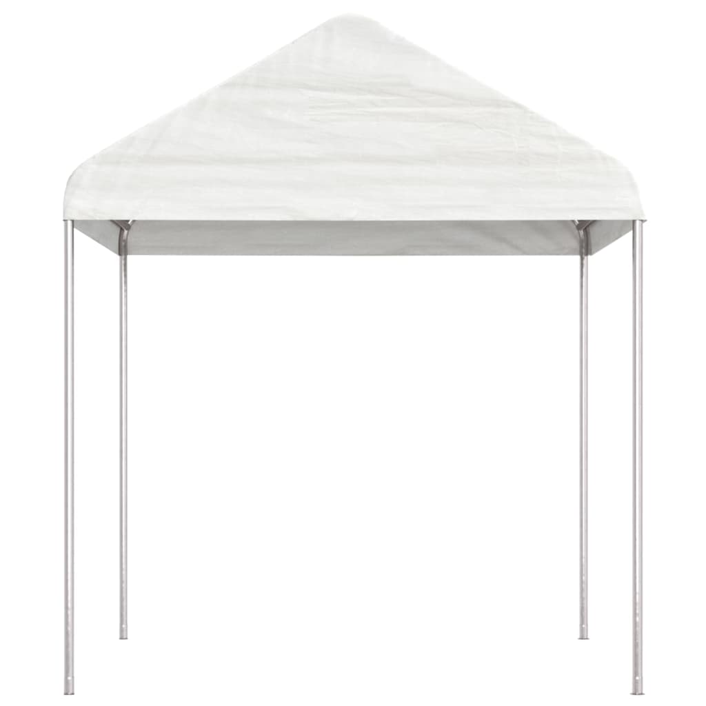 Gazebo Con Tetto Bianco 17,84x2,28x2,69 M In Polietilene - Image 3