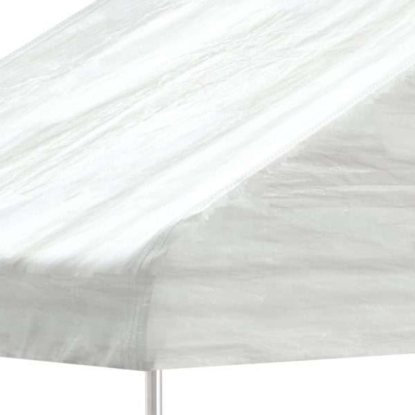 Gazebo Con Tetto Bianco 13,38x4,08x3,22 M In Polietilene - Image 4