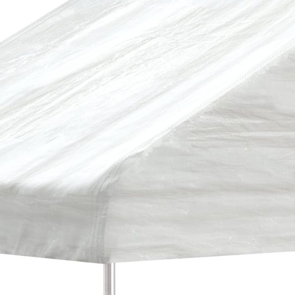 Gazebo Con Tetto Bianco 20,07x4,08x3,22 M In Polietilene - Image 4