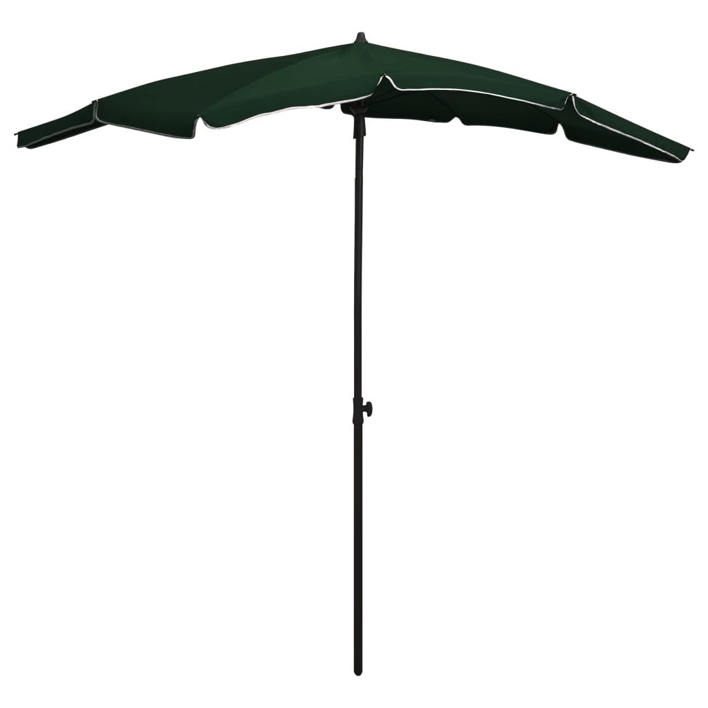 Ombrellone Da Giardino Con Palo 200x130 Cm Verde