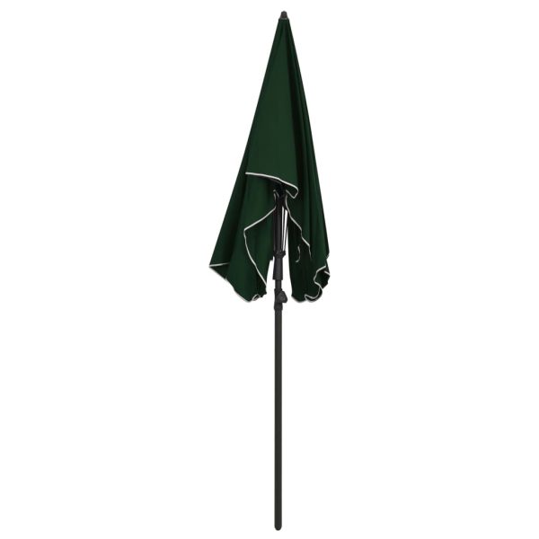 Ombrellone Da Giardino Con Palo 200x130 Cm Verde - Image 3