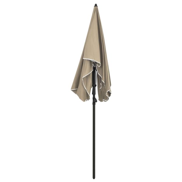 Ombrellone Da Giardino Con Palo 200x130 Cm Tortora - Image 3