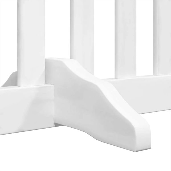 Cancello Cani Porta Pieghevole Bianco 12 Pannelli 640 Cm Pioppo - Image 6