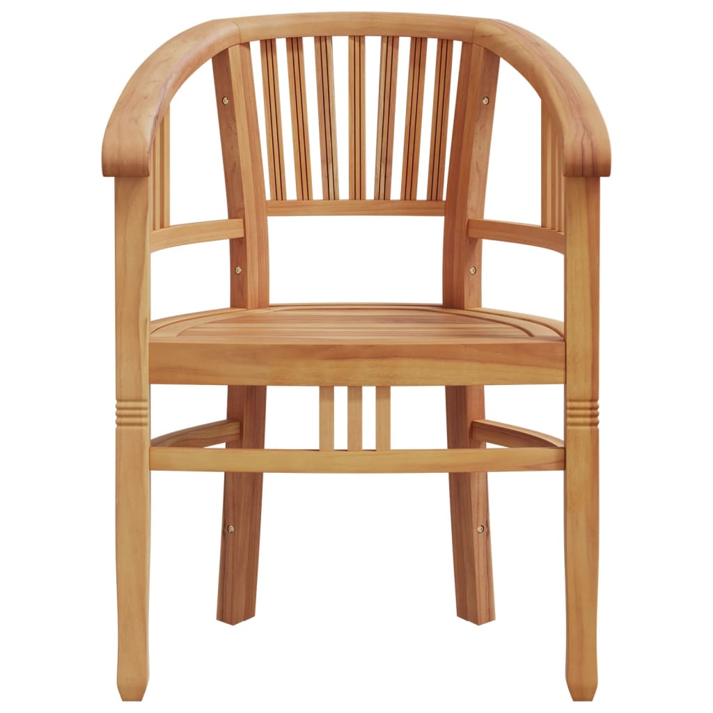 Set Da Pranzo Per Giardino 3 Pz In Legno Massello Di Teak - Image 5