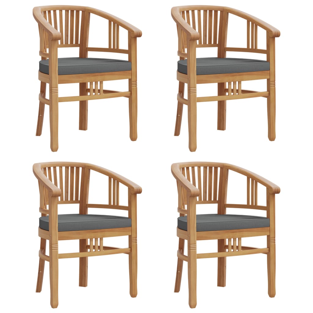 Set Da Pranzo Per Giardino 5 Pz In Legno Massello Di Teak - Image 3