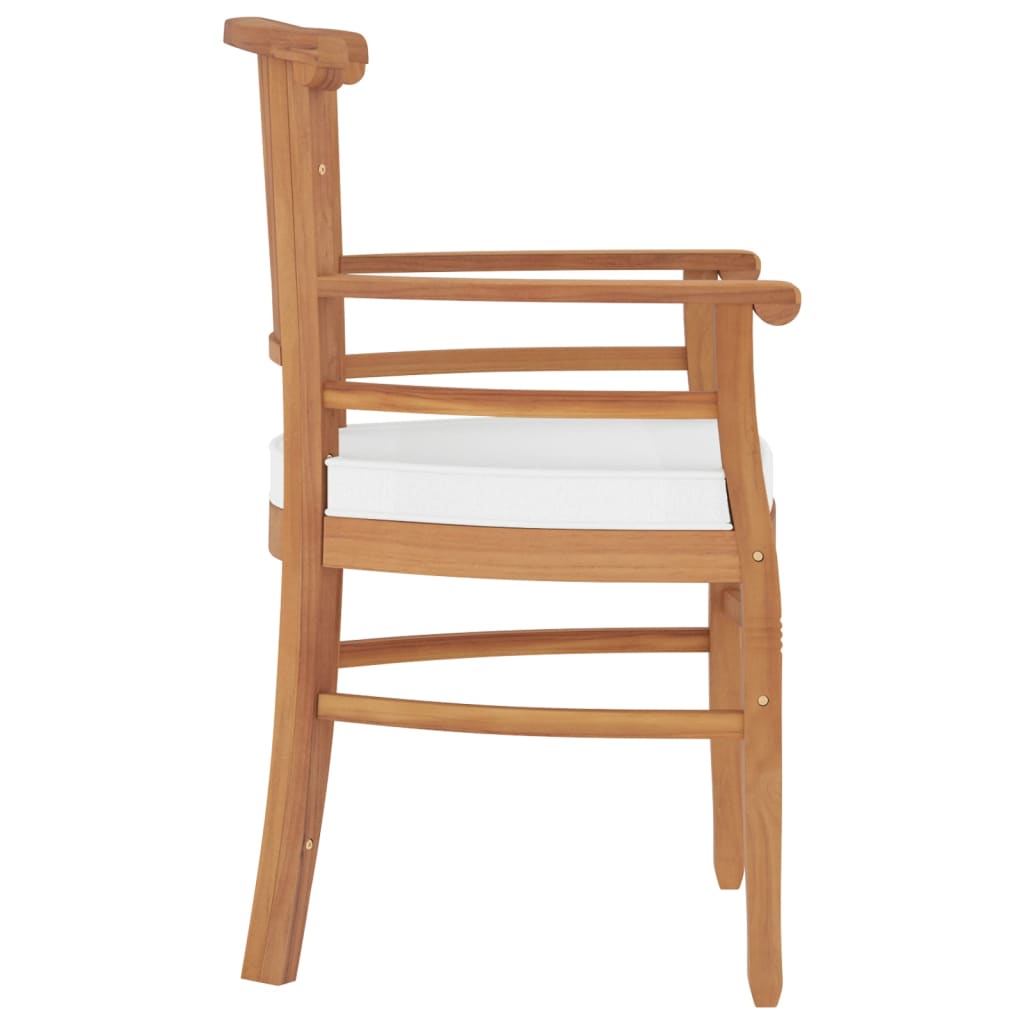 Set Da Pranzo Per Giardino 5 Pz In Legno Massello Di Teak - Image 6