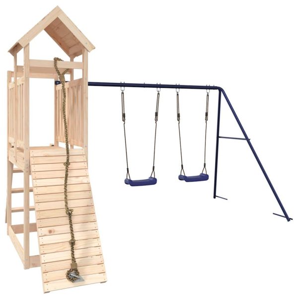 Set Da Gioco Da Esterno In Legno Massello Di Pino - Image 3