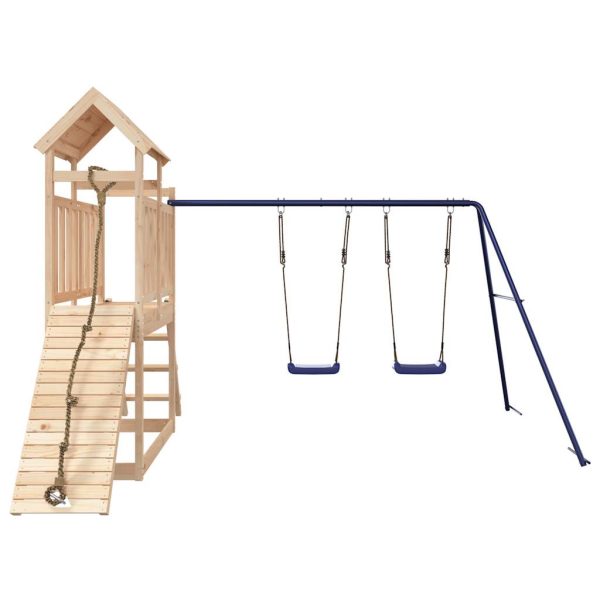 Set Da Gioco Da Esterno In Legno Massello Di Pino - Image 4