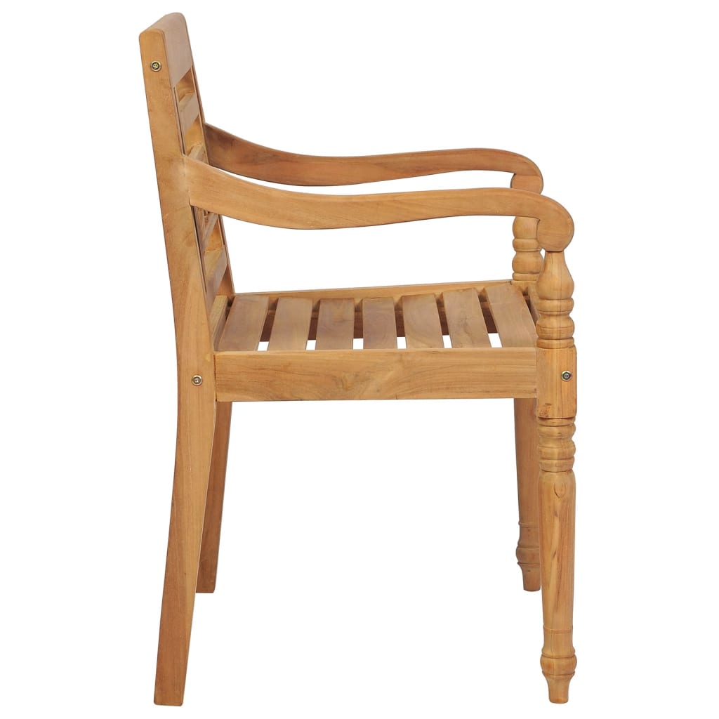 Set Da Pranzo Per Giardino 5 Pz In Legno Massello Di Teak - Image 6
