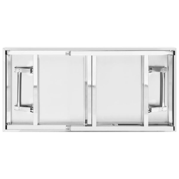 Tavolo Lavoro Cucina Con Ripiano 120x60x145 Cm Acciaio Inox - Image 6