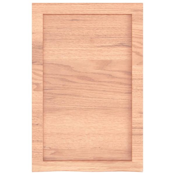 Piano Bagno Marrone 40x60x(2-6) Cm Legno Massello Trattato - Image 4