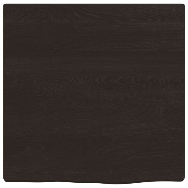 Piano Bagno Marrone Scuro 40x40x(2-4)cm Legno Massello Trattato - Image 3