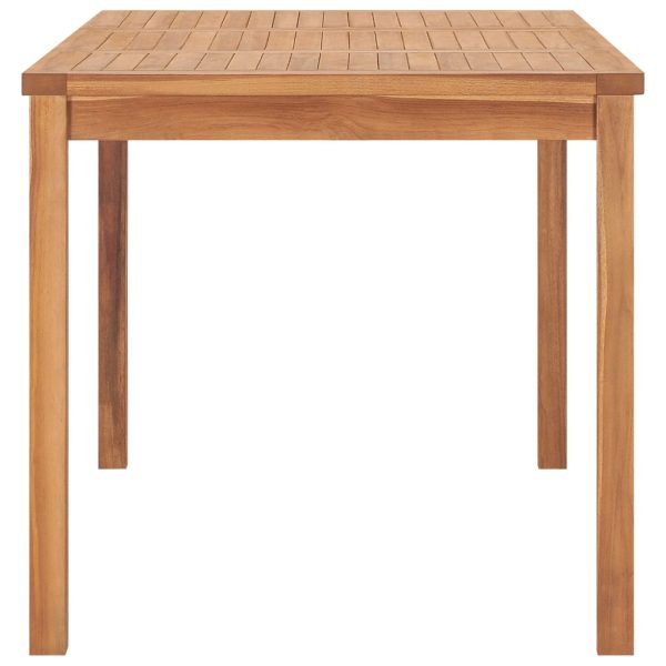 Tavolo Da Pranzo Da Giardino 140x80x77 Cm In Massello Di Teak - Image 3