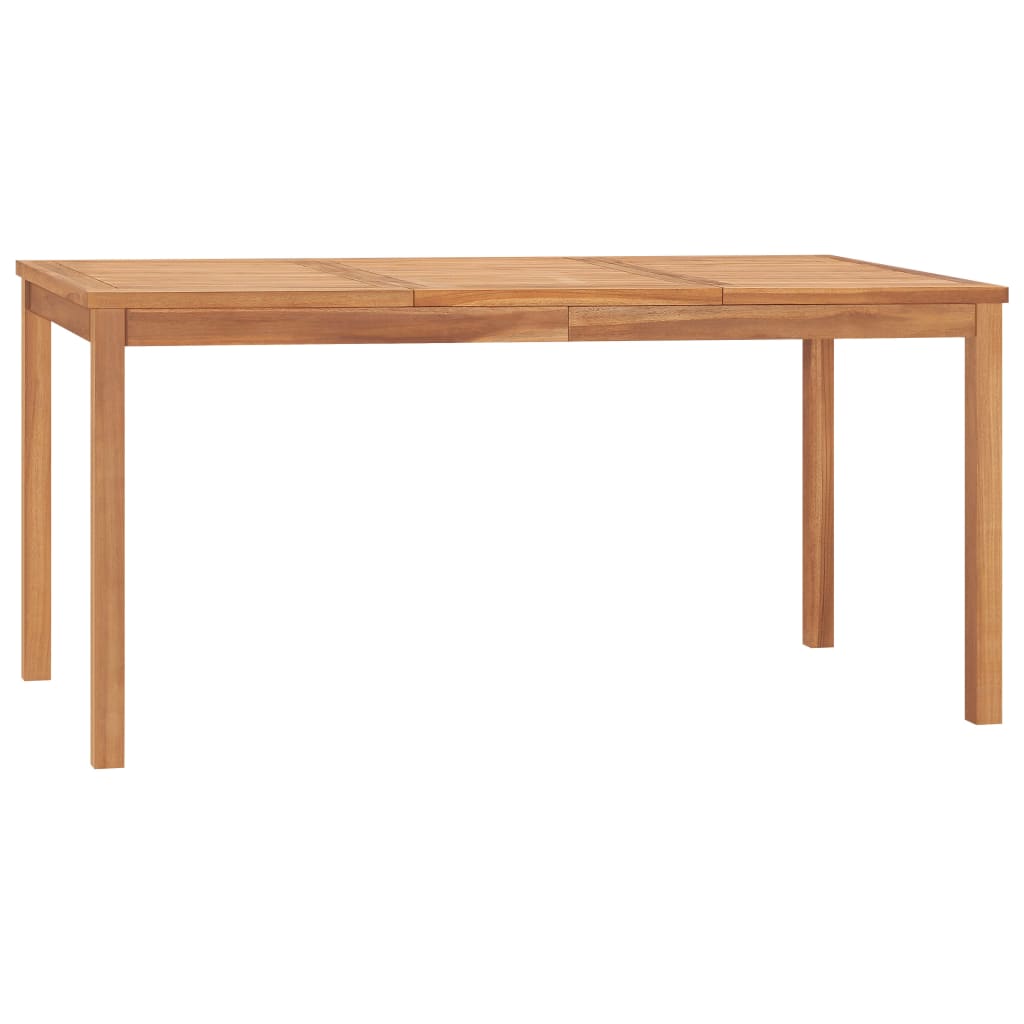 Tavolo Da Pranzo Da Giardino 160x80x77 Cm In Massello Di Teak