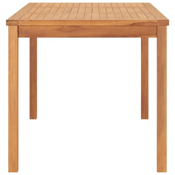 Tavolo Da Pranzo Da Giardino 160x80x77 Cm In Massello Di Teak - Image 3