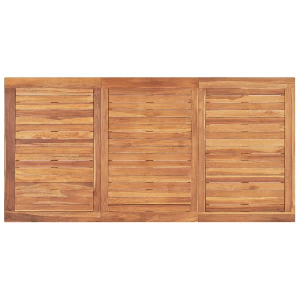 Tavolo Da Pranzo Da Giardino 160x80x77 Cm In Massello Di Teak - Image 4