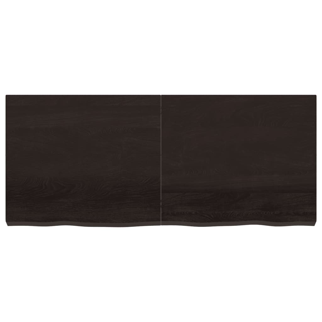 Piano Bagno Marrone Scuro 140x60x(2-6)cm Legno Trattato - Image 3