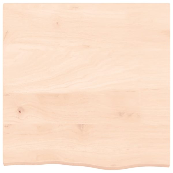 Piano Per Tavolo 60x60x2 Cm In Rovere Massello Non Trattato - Image 3