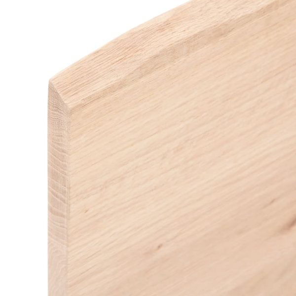 Piano Per Tavolo 60x60x2 Cm In Rovere Massello Non Trattato - Image 5