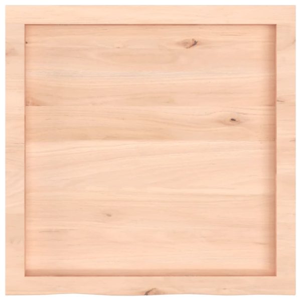 Piano Per Tavolo 60x60x(2-6) Cm In Rovere Massello Non Trattato - Image 4