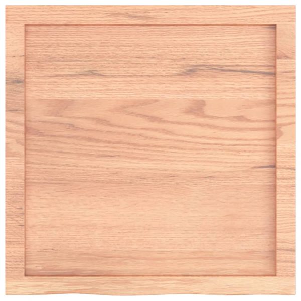 Piano Tavolo Marrone 60x60x(2-6) Cm Massello Rovere Trattato - Image 4