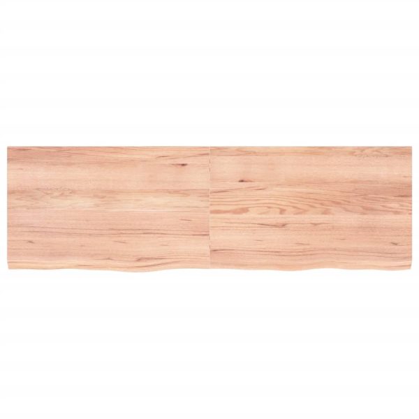 Piano Tavolo Marrone 160x50x(2-4) Cm Massello Rovere Trattato - Image 3