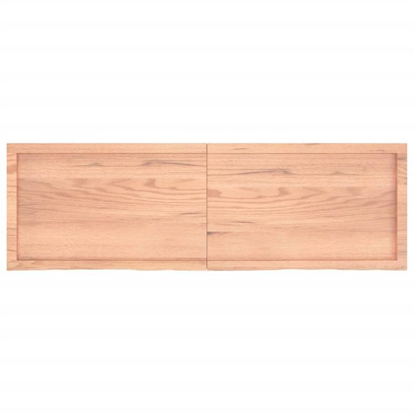 Piano Tavolo Marrone 160x50x(2-6) Cm Massello Rovere Trattato - Image 4