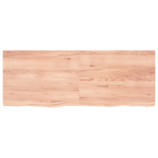 Piano Tavolo Marrone 160x60x(2-4) Cm Massello Rovere Trattato - Image 3