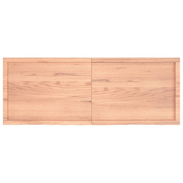 Piano Tavolo Marrone 160x60x(2-6) Cm Massello Rovere Trattato - Image 4
