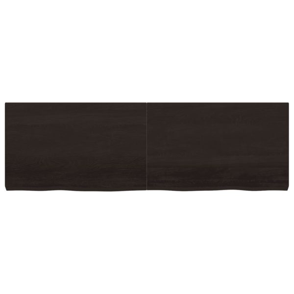 Piano Tavolo Marrone 160x50x(2-6) Cm Rovere Massello Trattato - Image 3