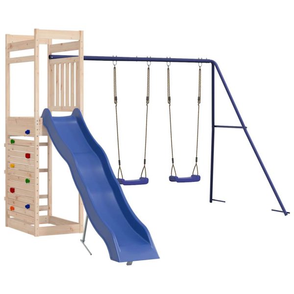 Set Da Gioco Da Esterno In Legno Massello Di Pino - Image 4