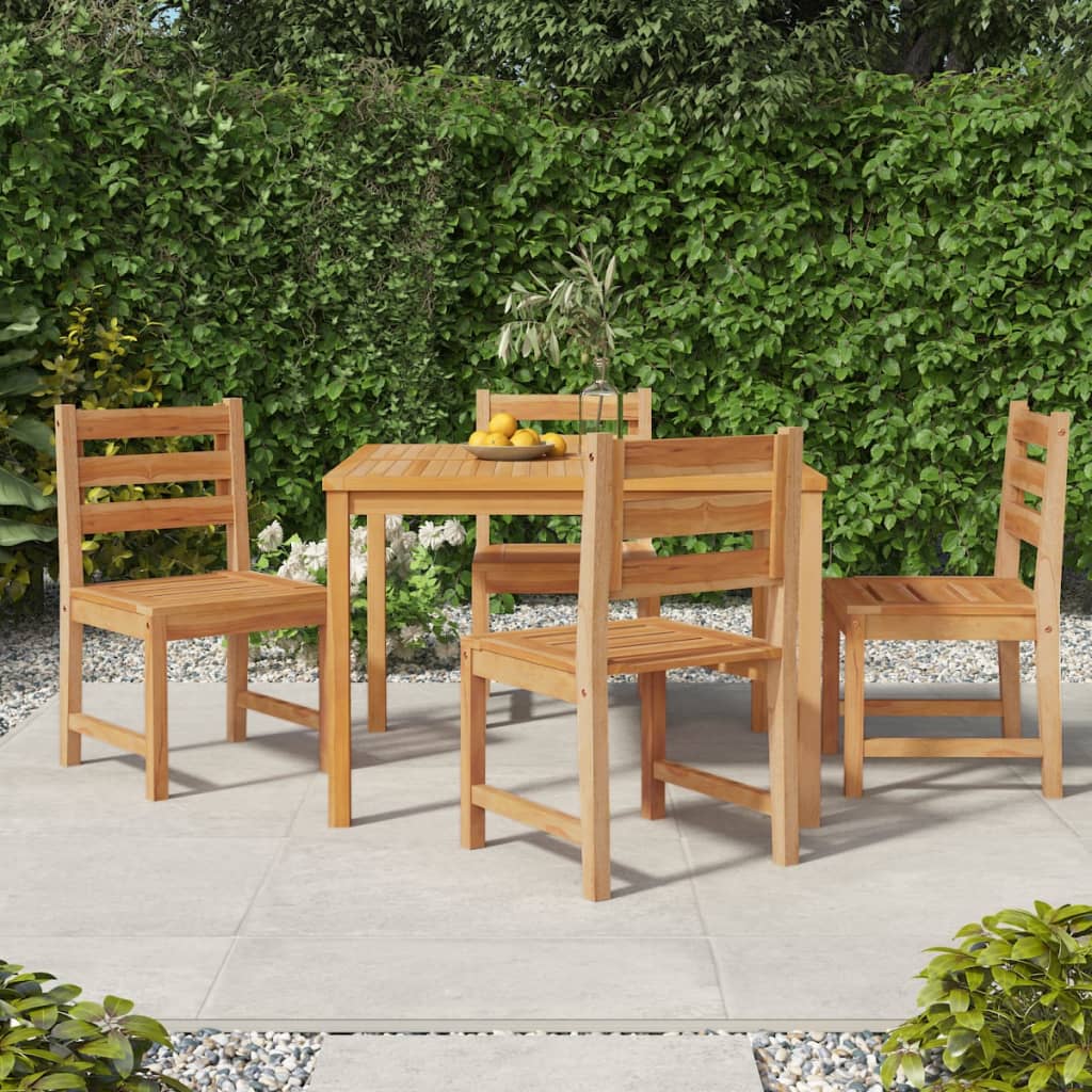 Sedie Da Giardino 4 Pz Il Legno Massello Di Teak