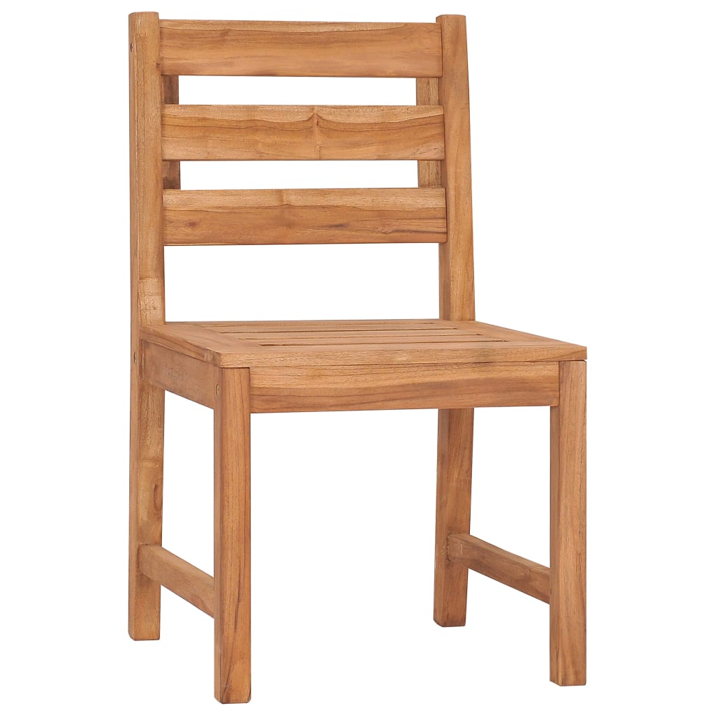 Sedie Da Giardino 4 Pz Il Legno Massello Di Teak - Image 3