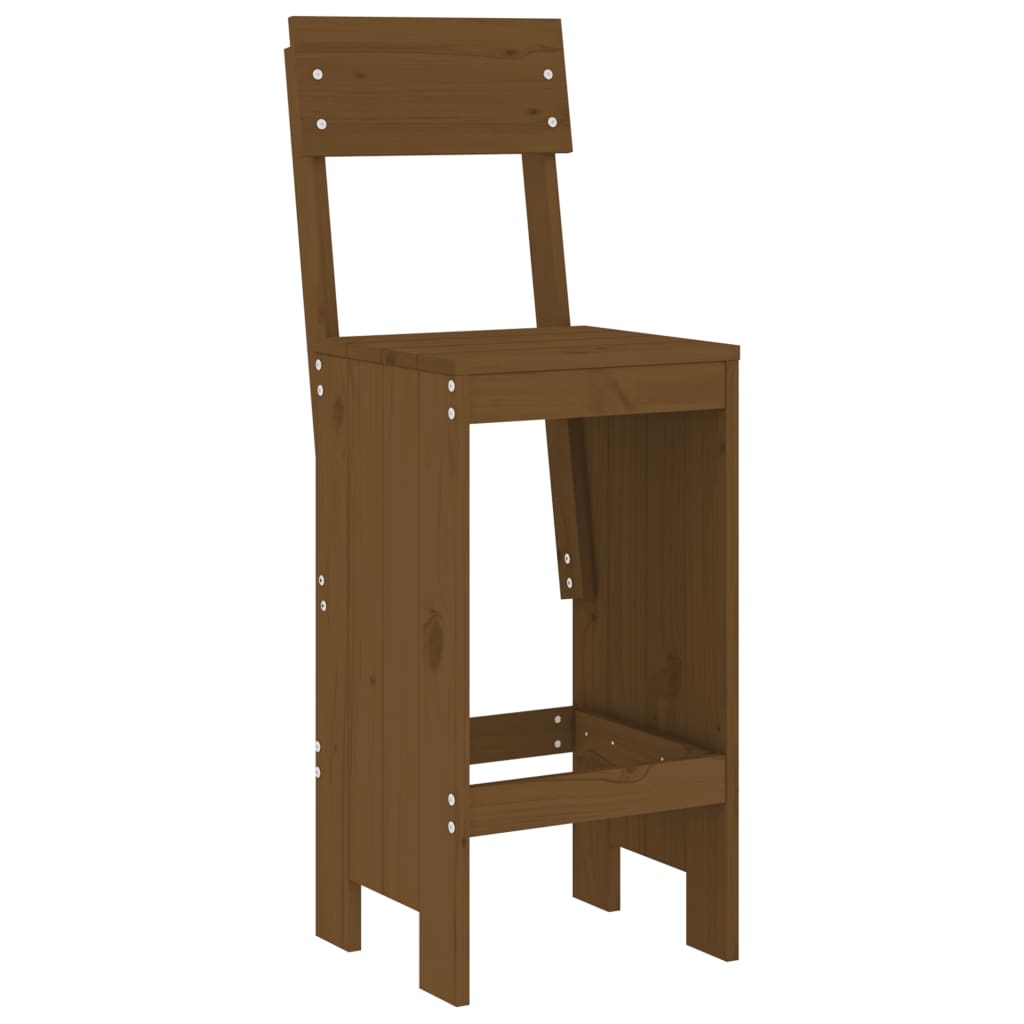 Set Bar Da Giardino 5 Pz Ambra In Legno Massello Di Pino - Image 4