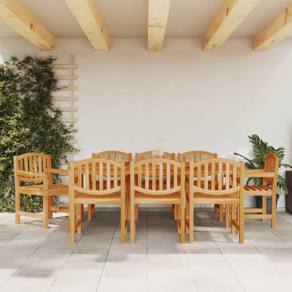 Sedie Da Giardino 8 Pz 58x59x88 Cm In Legno Massello Di Teak