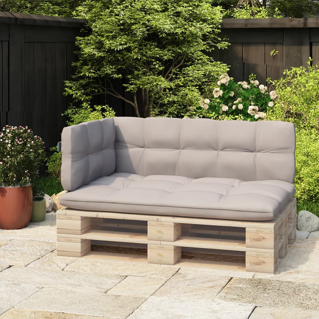 Schienale Per Divano A Pallet Grigio Chiaro 110 Cm In Ferro