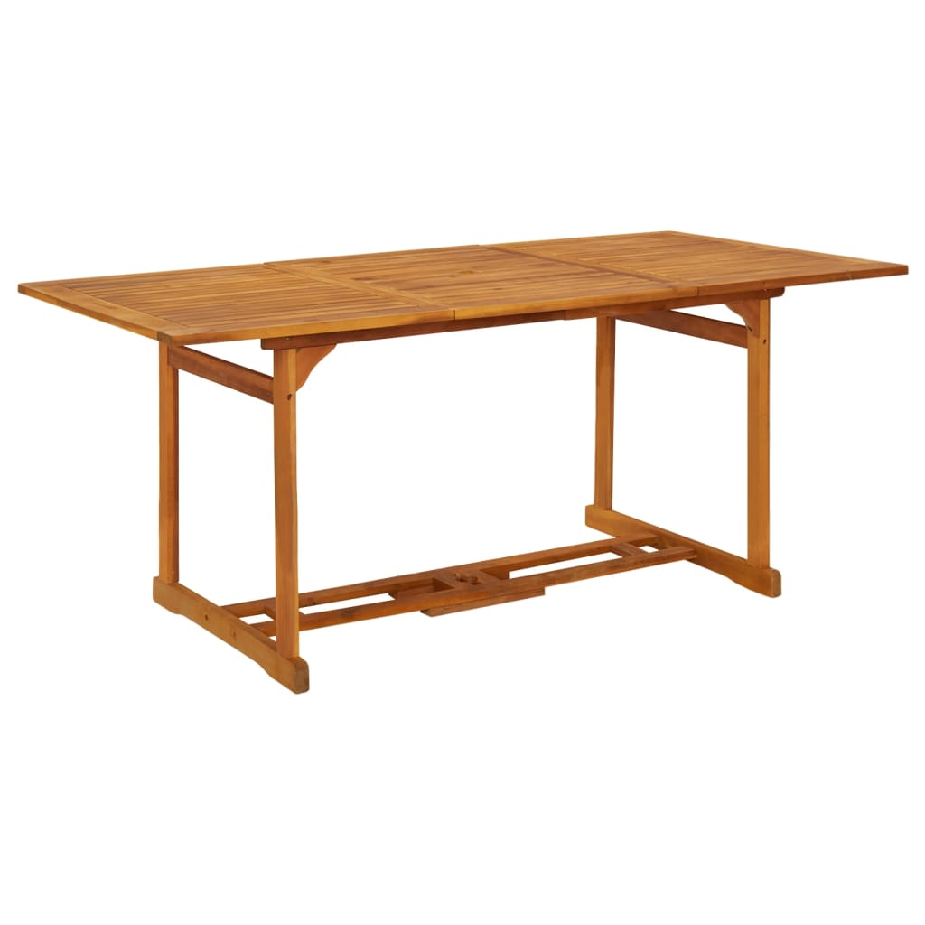 Tavolo Da Pranzo Per Esterni 180x90x75cm Legno Massello Acacia