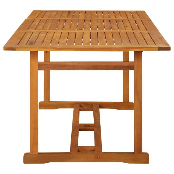 Tavolo Da Pranzo Per Esterni 180x90x75cm Legno Massello Acacia - Image 3