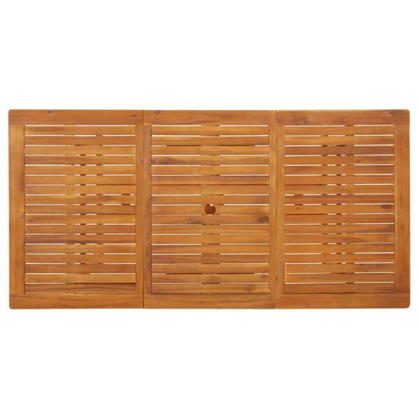 Tavolo Da Pranzo Per Esterni 180x90x75cm Legno Massello Acacia - Image 4