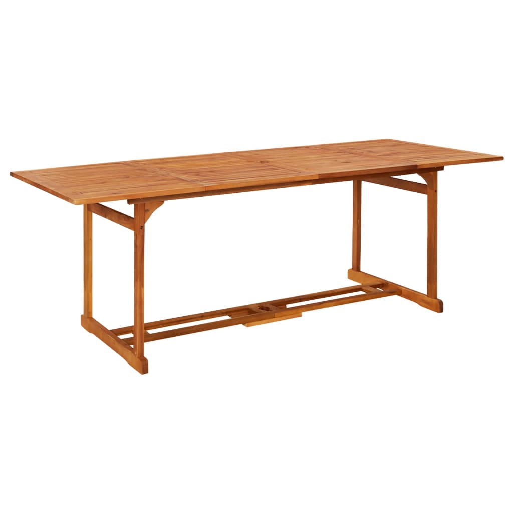 Tavolo Da Pranzo Per Esterni 220x90x75cm Legno Massello Acacia