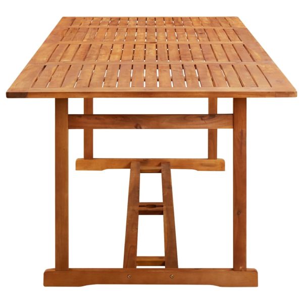 Tavolo Da Pranzo Per Esterni 220x90x75cm Legno Massello Acacia - Image 3